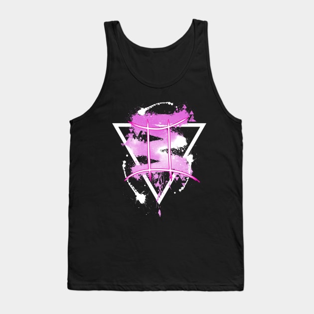 Gemini - Pink Sky Tank Top by Scailaret